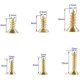 thumbnail image 1 of 1200PCS Pequeño tornillo de cabeza plana cruzada Tornillo autorroscante Gabinete Puerta Bisagras Bisagras, DIY Tornillo multifuncional Accesorios electrónicos Juego de micro tornillos Oro Adepaton YQ-0372, 1 of 5