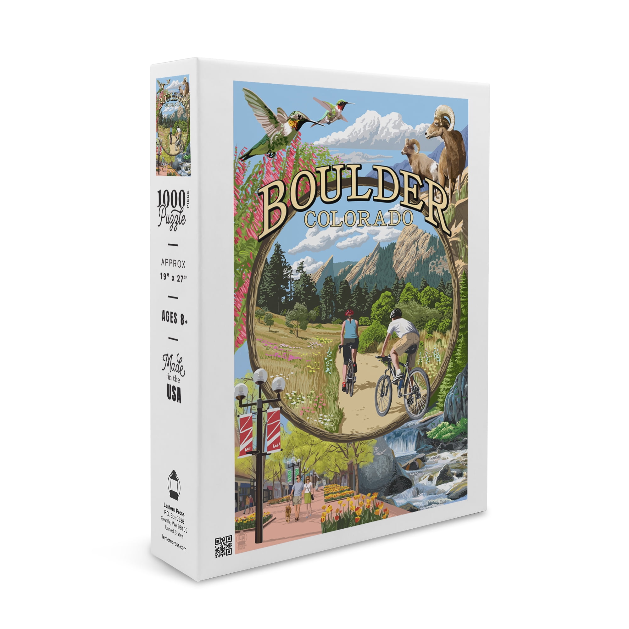 Boulder, Colorado, Montage Views (1000 Piece Puzzle, Size 19x27