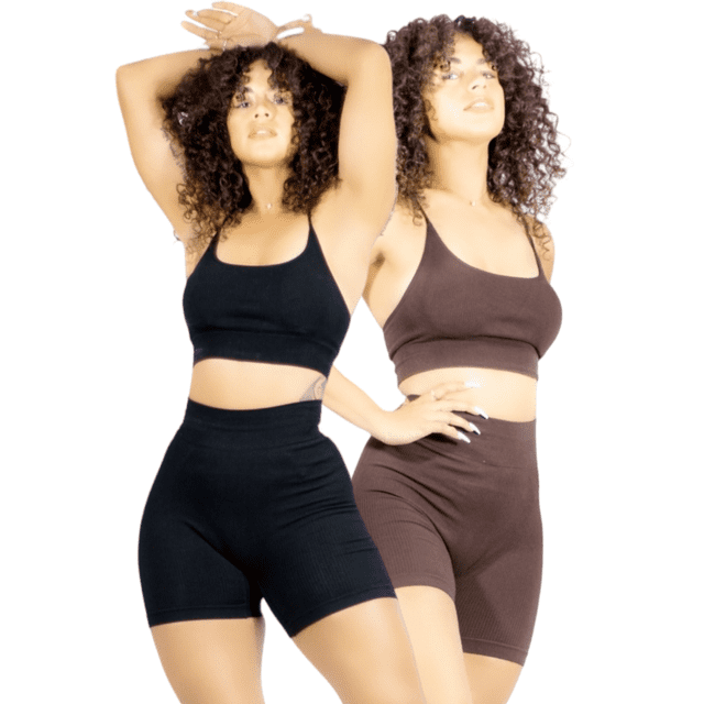 Set De Dos Conjunto Deportivo Unitalla Casual Mujer Short y Blusa Stretch Comodidad y Estilo