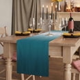 thumbnail image 2 of Table Runners 72 Inches Long Dress Scarves, Blue Ombre Farmhouse Kitchen Table Runner, Coffee Tablerunners, Contemporary Gradient Abstract Art 18x72 Inch, 2 of 9