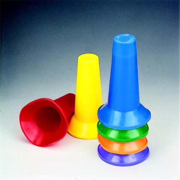 Sportime 008933 Cone Flow Marker Set- Multiple Color- 3.75 x 6.5 In. H- Set Of 48