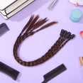 thumbnail image 4 of unbranded 4Ud Extensiones De Sintético Marrón Para Estilo Y, 4 of 7