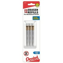 Pentel Refill Eraser for PL, PW, P200, PG Pencils 4 pcs/Tube 3pk