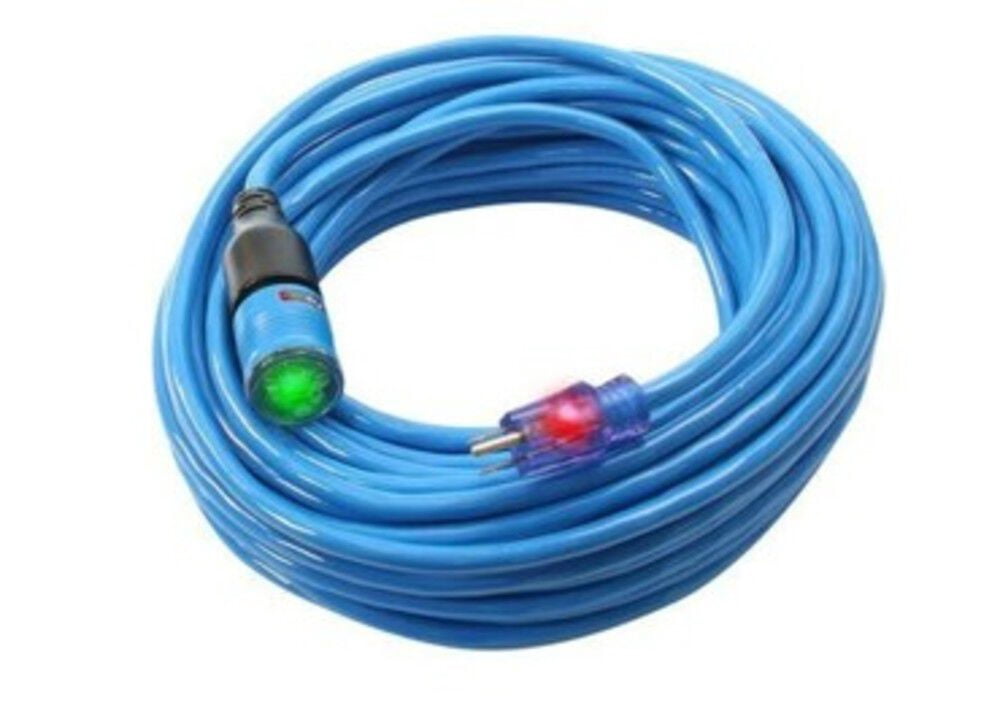 Century Wire D16821025 Sub Zero 15 Amp 12/3 AWG SJEOW Cold Weather Extension Cord - 25 ft. (Blue)