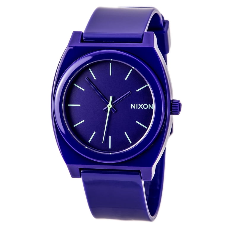 NIXON Women's Time Teller A119230 Purple Plastic Quartz Watch