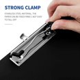 thumbnail image 2 of STOBOK A3 Horizontal Clipboard Drawing Paper Clip Pad Thick Plastic Writing Pad Office File Folder Clip (Black), 2 of 4
