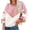 Pink, variant on Herrnalise Women's Knitted Crop Tops Color Blocking Loose Knit Sweater Round Neck Sweater Pullover Jumper Sweaters