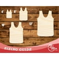 thumbnail image 3 of Unfinished Wood Hunting Vest Shape 7" / 1/4", 3 of 3