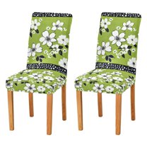 Yayeee 2 Pack Dining Chair Covers Stretch Parson Chairs Slipcovers Seat Protector, Retro Floral