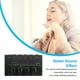 thumbnail image 3 of Tholdsy Amplificador de auriculares de metal, 4 canales, ajustable, bajo ruido, entrada profesional, salida, instrumento Musical, Control de volumen Sistemas de cine en casa Reino Unido enchufe, 3 of 6