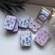 thumbnail image 2 of 1Piece of Two-Pack Contact Lens Box Purple Tulip Portable Traveling Kit Box, 2 of 4