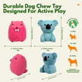 thumbnail image 6 of Deeow Natural Latex Squeaky Dog Chew Toys, Soft Teething Puppy Toys for Small & Medium Dogs, Anxiety Relief Interactive Pet Toy Set, 6 of 7