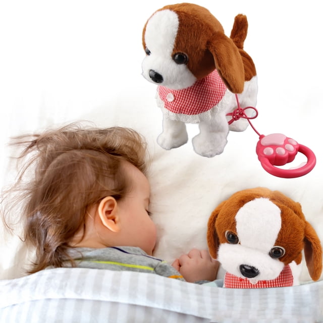 Juguete Interactivo Para Perros, Juguete De Perro Cachorro Que Camina Y Ladra Con Correa De Control Remoto Para Niños, 5 Tipos De Voz Malcriada Y 8 Canciones En Inglés