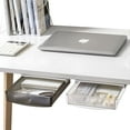 thumbnail image 2 of CECOLIC Under Desk Drawer Organizer, Table Hidden Slide Out Desk Drawer Plastic Desk Accessories & Workspace Organizers,Hidden Desktop Organizer Pen Holder for Desk Self-Adhesive, 2 of 9