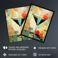 thumbnail image 2 of Cocktail Drink Abstract Geometric Kitchen Artwork Art Print Framed Poster Wall Decor 12x16 inch, 2 of 5