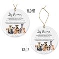 thumbnail image 3 of ABSMDesigns Dog Groomer Ornament - Hanging Round Ornament - Thank You Ceramic Ornament - Appreciation Ornament - Christmas Decor - Pet Keepsake Printed on Both Sides, 3 of 3