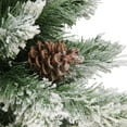 thumbnail image 3 of Northlight Medium Flocked Angel Pine Artificial Christmas Tree - 6' - Unlit, 3 of 6