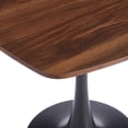 thumbnail image 4 of Miniyam 31.5" Modern Square Dining Table with MDF Top and Metal Base, Space-Saving Design for Small Spaces, Walnut, 4 of 7