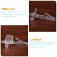 thumbnail image 4 of Plastic Shelf Support Clips Clear 80pcs for Home Use Perfect to Hold Shelves on Furniture 80pcs, 4 of 6