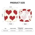 thumbnail image 6 of Gaeub Love Square Chair Seat Covers, Stretch Fitted Printed Chair Seat Cushion Cover for Kitchen, Office - One Size, 6 of 9