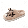 thumbnail image 2 of Willtoo House Slippers for Men Women Highland Cow Print Bedroom Fluffy Slippers Winter Soft Shoes Warm Slip on Slides, 2 of 5