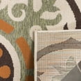 thumbnail image 4 of SAFAVIEH Veranda Maras Geometric Indoor/Outdoor Area Rug, 6'7" x 9'6", Cream/Terracotta, 4 of 10