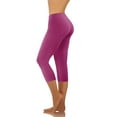 thumbnail image 3 of Savings Clearance 2024! Funicet Women's Capri Yoga Pants Bottom Elastic Waist Solid Skinny Pants Gym Sports Leggings, 3 of 6