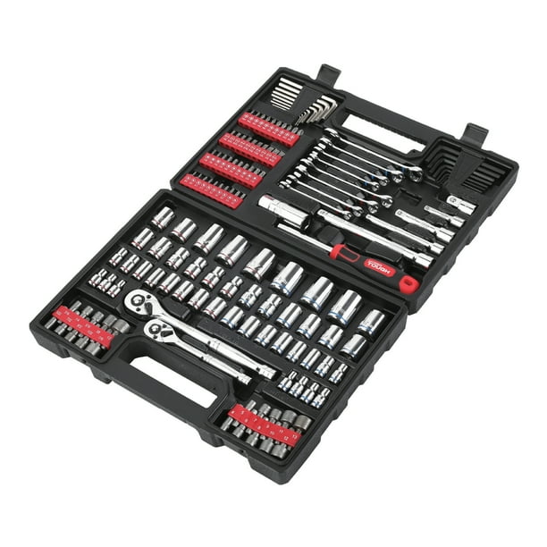 Hyper Tough 144-Piece 1/4, 3/8 and 1/2-inch Drive Mechanics Tool