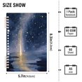 thumbnail image 3 of Wirebound Notebook Hardcover Spiral Notebooks Sky Full Of Shooting Stars, 60 Pages, 80 GSM, 5.7 x 8.3in, 3 of 7
