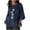 Blue-Shirts, variant on 3/4 Sleeve Cotton Linen Womens Tops Plus Size Round Neck Shirts Boho Print Ladies Blouses Work Holiday Tunic Top S-2XL