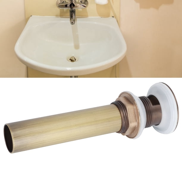 Drenaje de lavabo con orificio de solapa antiguo con cubierta protectora Escurridor de lavabo sin desbordamiento Accesorio de tapón para bañera de hotel ANGGREK Otros
