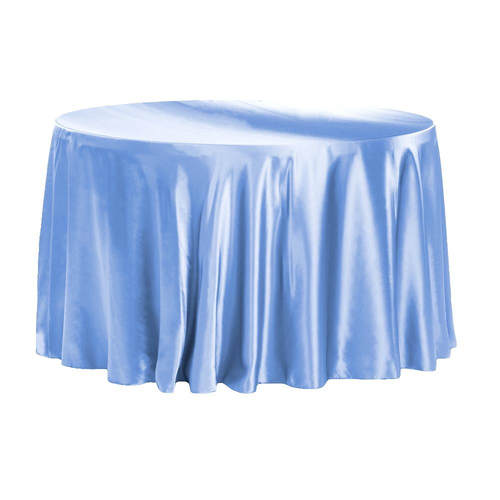 Satin 132 Round Tablecloth - Black