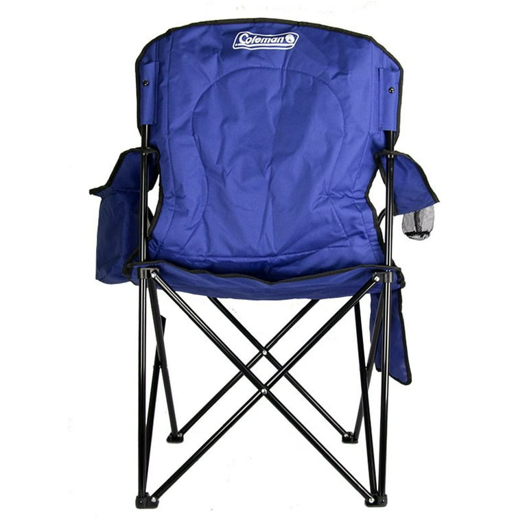 Coleman oversized quad chair with cooler in blue hot sale