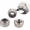 thumbnail image 4 of Kit surtido de tuercas de seguridad de nailon de 165 piezas, tuercas de seguridad hexagonales de acero inoxidable 304 con estuche de almacenamiento de plástico (tuercas Nylstop: M3 M4 M5 M6 M8 M10 M1, 4 of 5
