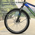 thumbnail image 2 of 24 inch Adults Mountain Tricycles, 24"/26"/27.5" 7-Speed Heavy Duty Trikes w/Spacious Basket 3-Wheeled Bike for Adventurous Rides, Shopping, Exercise, and Recreation, 2 of 10