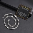 thumbnail image 2 of Curb Chain Necklace Gifts for Man - Men's Cool Hip Hop 8mm Stainless Steel Cuban Link Chain Necklace for Man, Mens Jewelry Gifts for  Boyfriend Son Dad Graduation Father's Day,22 Inches, 2 of 6