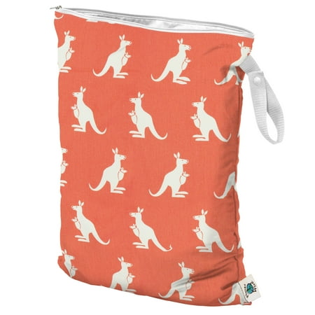 Planet Wise Large Wet Bag, Coral Kangaroo Twill