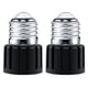 thumbnail image 4 of Adaptador de casquillo E26 2x, base de lámpara, resistente a altas temperaturas, universal, práctico, fácil de instalar, adaptador de lámpara con negro, 4 of 9
