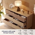 thumbnail image 4 of RichYa Fluted 8-Drawer Dresser for Bedroom, Chest of Drawers with Storage,Wooden TV Stand for Living Room, Entryway, 4 of 9