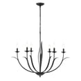 thumbnail image 6 of Millennium Lighting 44106 Charlize 6 Light 36" Wide Pillar Candle Style Chandelier - Black, 6 of 6