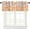Flower-14, variant on Retro 70s Groovy Window Valance Curtain Vintage Abstract Modern Art Boho Spiral Swirl Waves Window Treatment Valances for Kitchen Living Room Café Décor 54x18inch