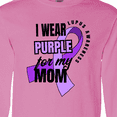 thumbnail image 4 of Inktastic I Wear Purple for My Mom Lupus Awareness Long Sleeve T-Shirt, 4 of 5