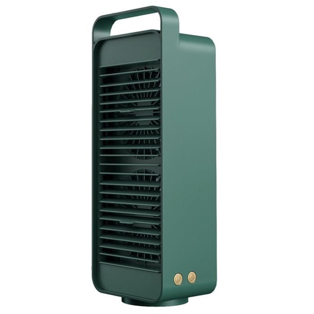 Small Oscillating Tower Fan Portable Electric Desk Fan Quiet Personal Cooling(Green)