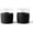 Black, variant on Freezable Whiskey Glasses, 2 Count (Pack of 1), Black