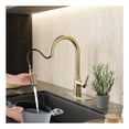 thumbnail image 3 of Modern Touchless Satin Brass Pull-Down Kitchen Faucet, 3 of 9