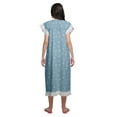 thumbnail image 4 of Moomaya Chemise de Nuit d'Allaitement à Col Rond Imprimée pour Femmes en Coton, 4 of 6
