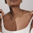 thumbnail image 7 of GOSFRY Layered Necklace for Women Dainty 14K Gold/Silver Plated Necklaces Trendy Herringbone Rope Chain Necklace Set Simple Stacked Choker Layering Jewelry Minimalist Gifts, 7 of 7