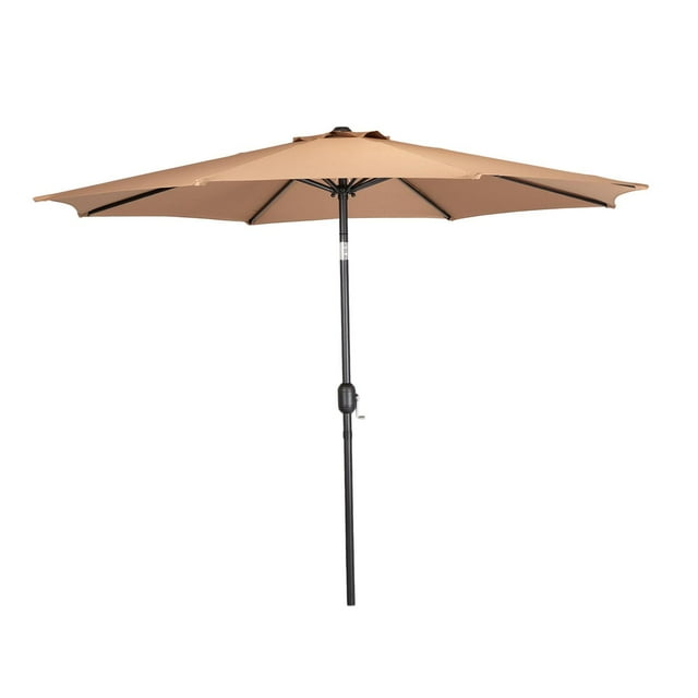 jinwen Patio Umbrella Accessory Ventilation Table Umbrella for Garden Pool Backyard Khaki