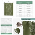 thumbnail image 6 of Japanese Tie Up Curtains for Windows, Adjustable Balloon Window Shades, Green Rustic Retro Pastoral Floral Leaves Kitchen Window Treatments Farmhouse Short Curtains with Rod Pocket 42"x45", 6 of 8