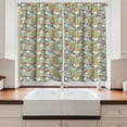 thumbnail image 2 of Bacon Curtains 2 Panels Set, Coffee Eggs Bacon Sausage Pancakes Croissant Pattern Delicious Tasty Pastry Theme, Window Drapes for Living Room Bedroom, 55W X 39L Inches, Multi-color, by Ambesonne, 2 of 3
